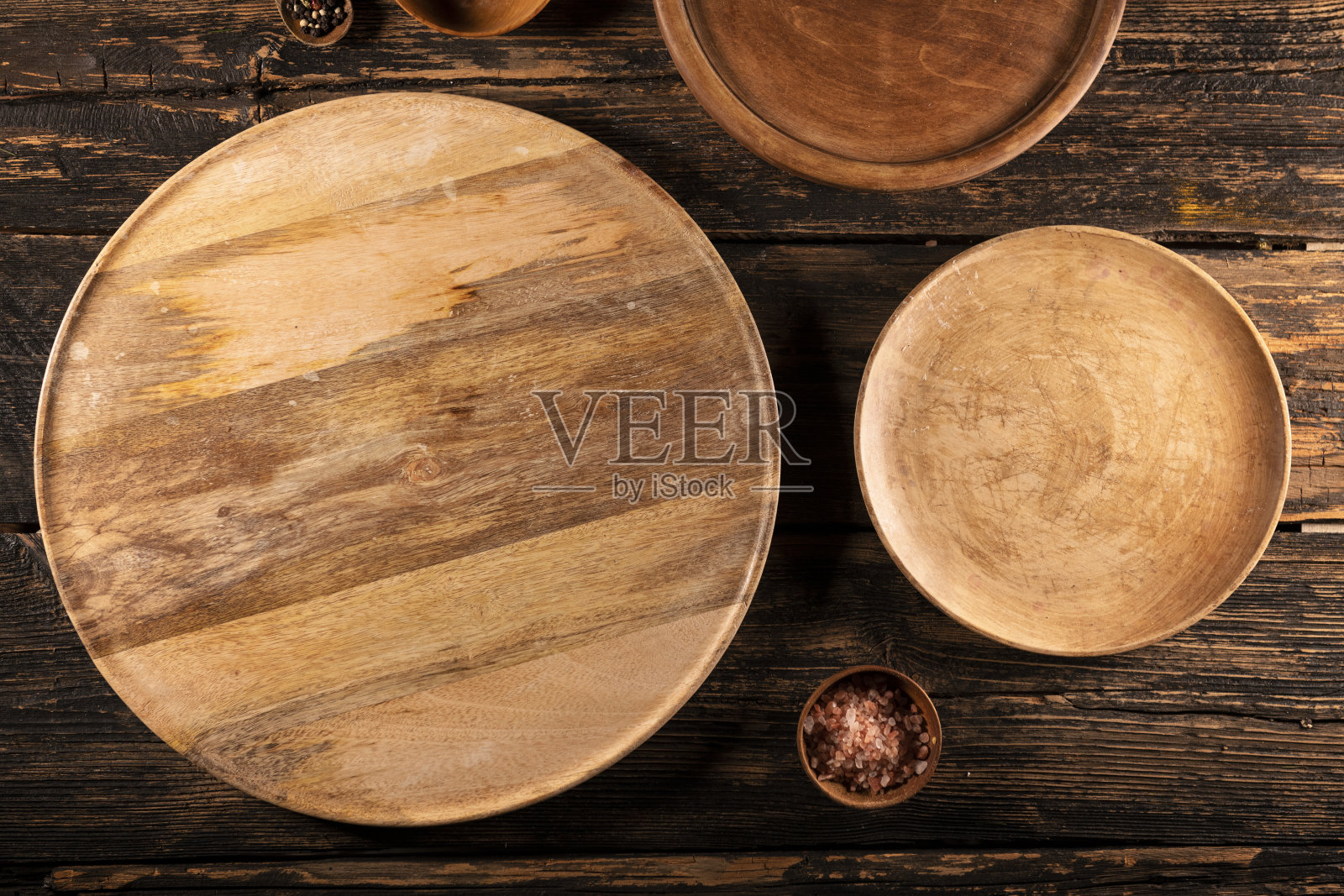 空的木制餐具照片摄影图片