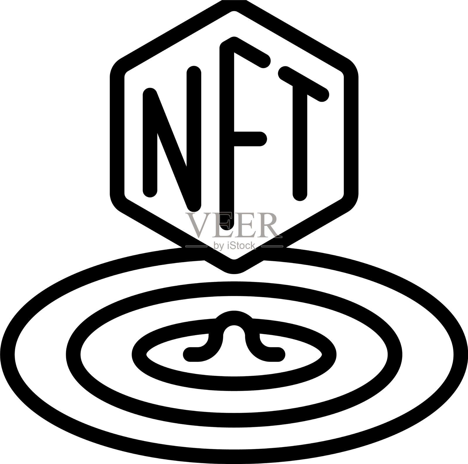 Drop图标NFT相关插画图片素材