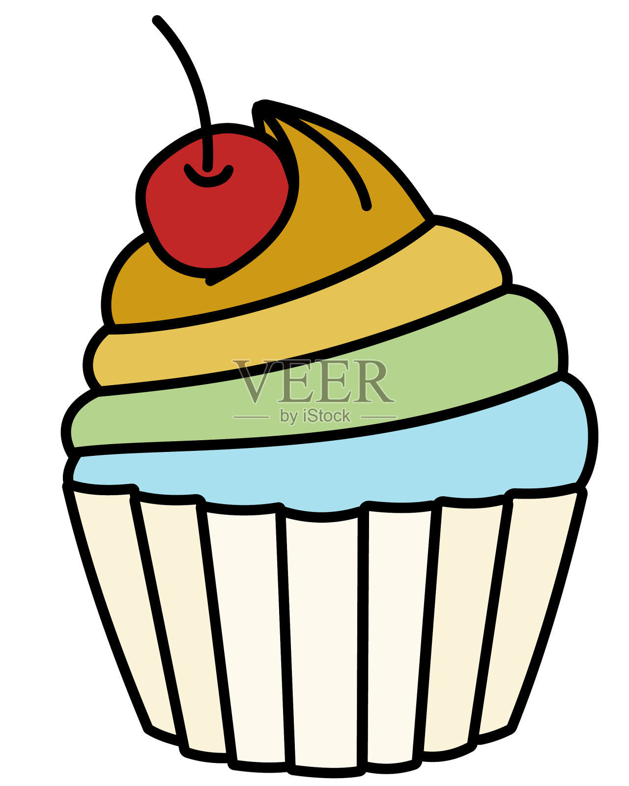 圣帕特里克节特别幸运彩虹甜设计元素图片