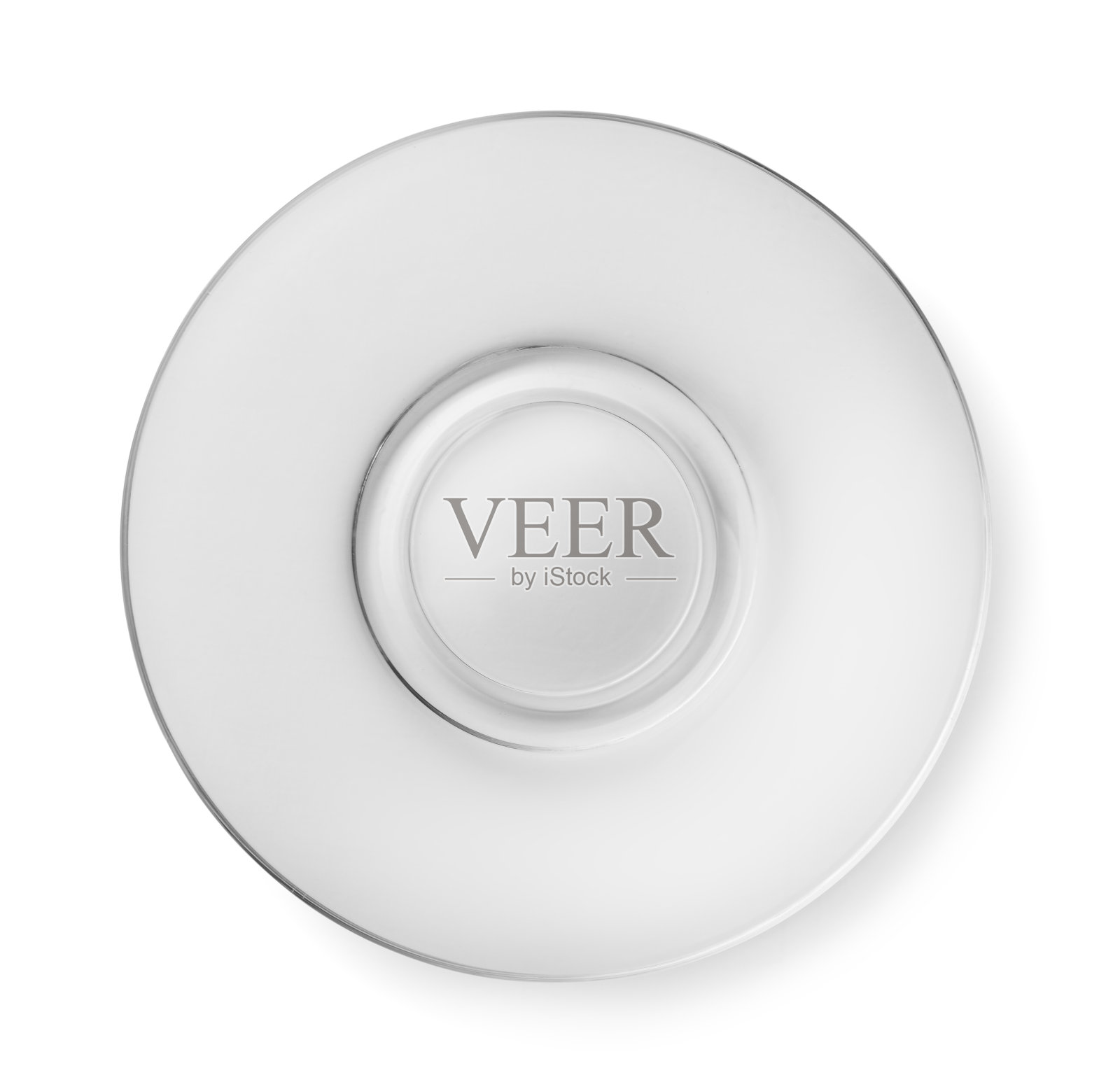 空玻璃碟子的俯视图照片摄影图片