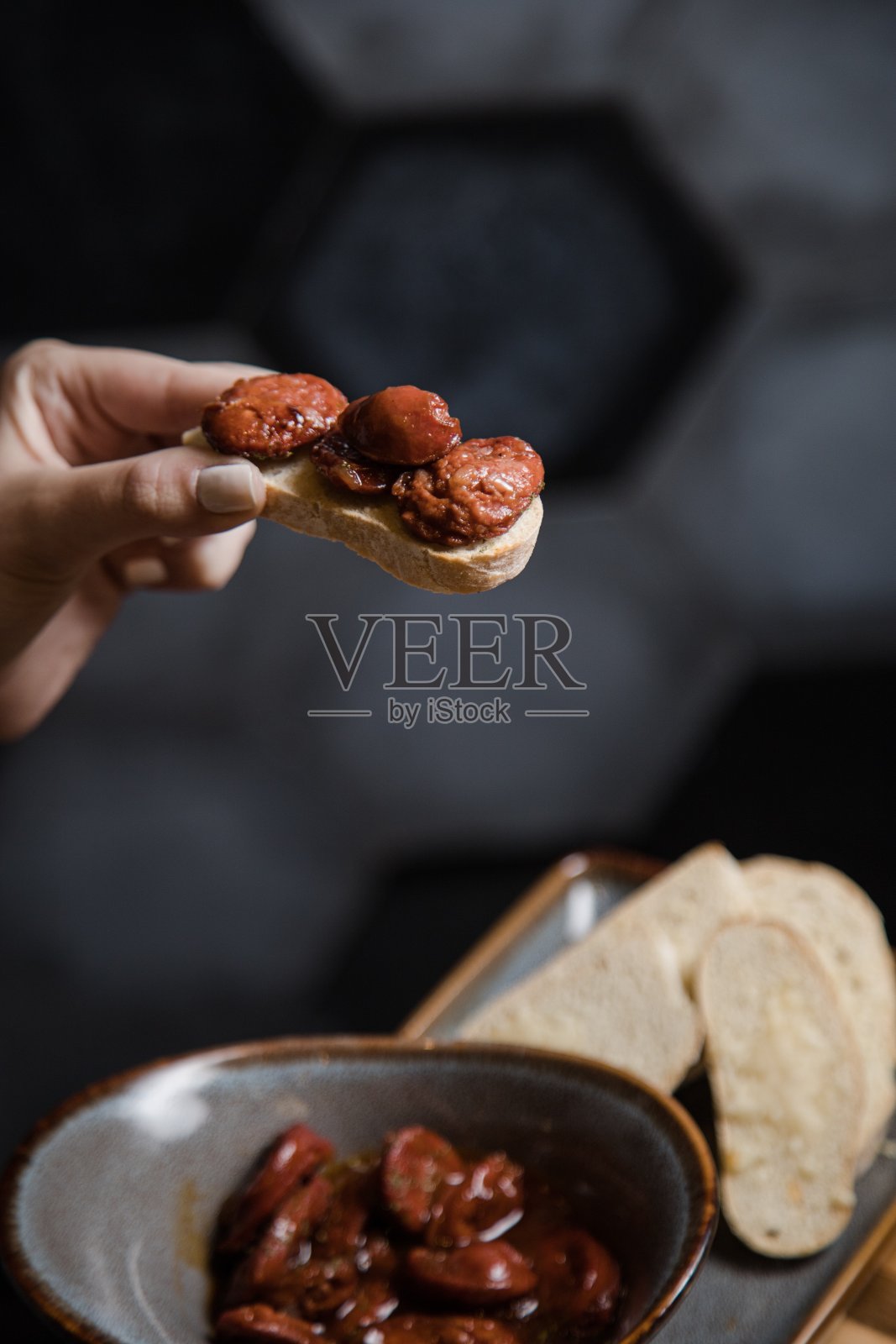 西班牙辣香肠照片摄影图片