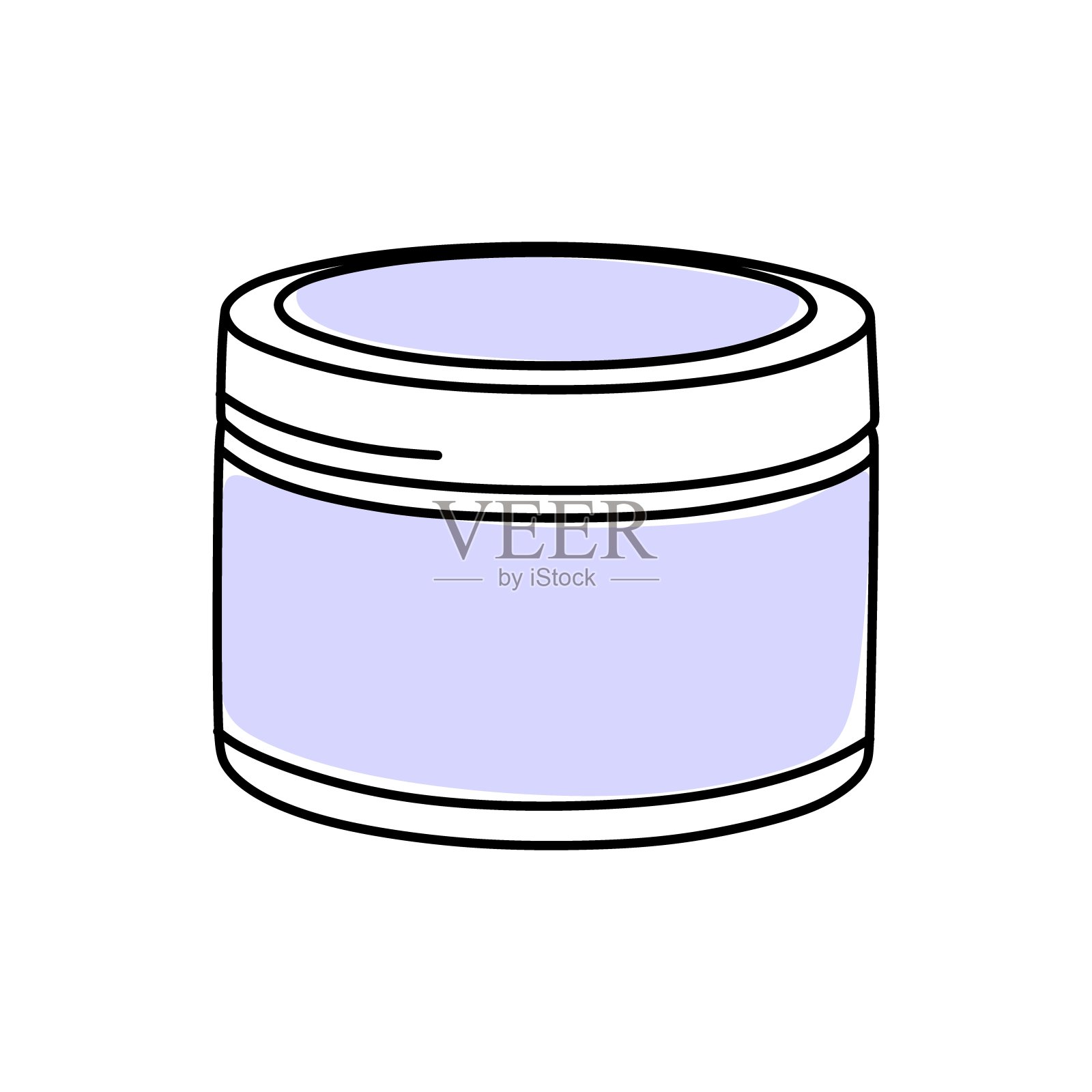 头发护理产品。发膜和护发素。在非常接近的颜色矢量插图涂鸦风格。插画图片素材