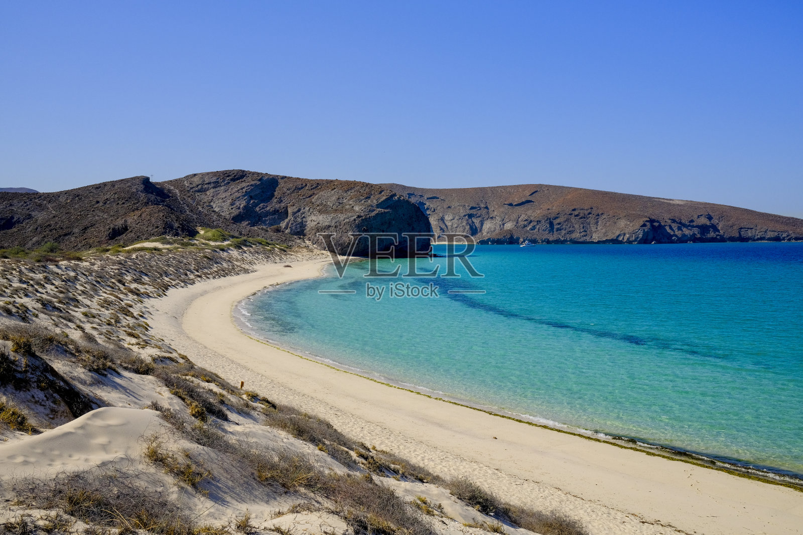 墨西哥托多斯桑托斯附近的巨大海滩照片摄影图片