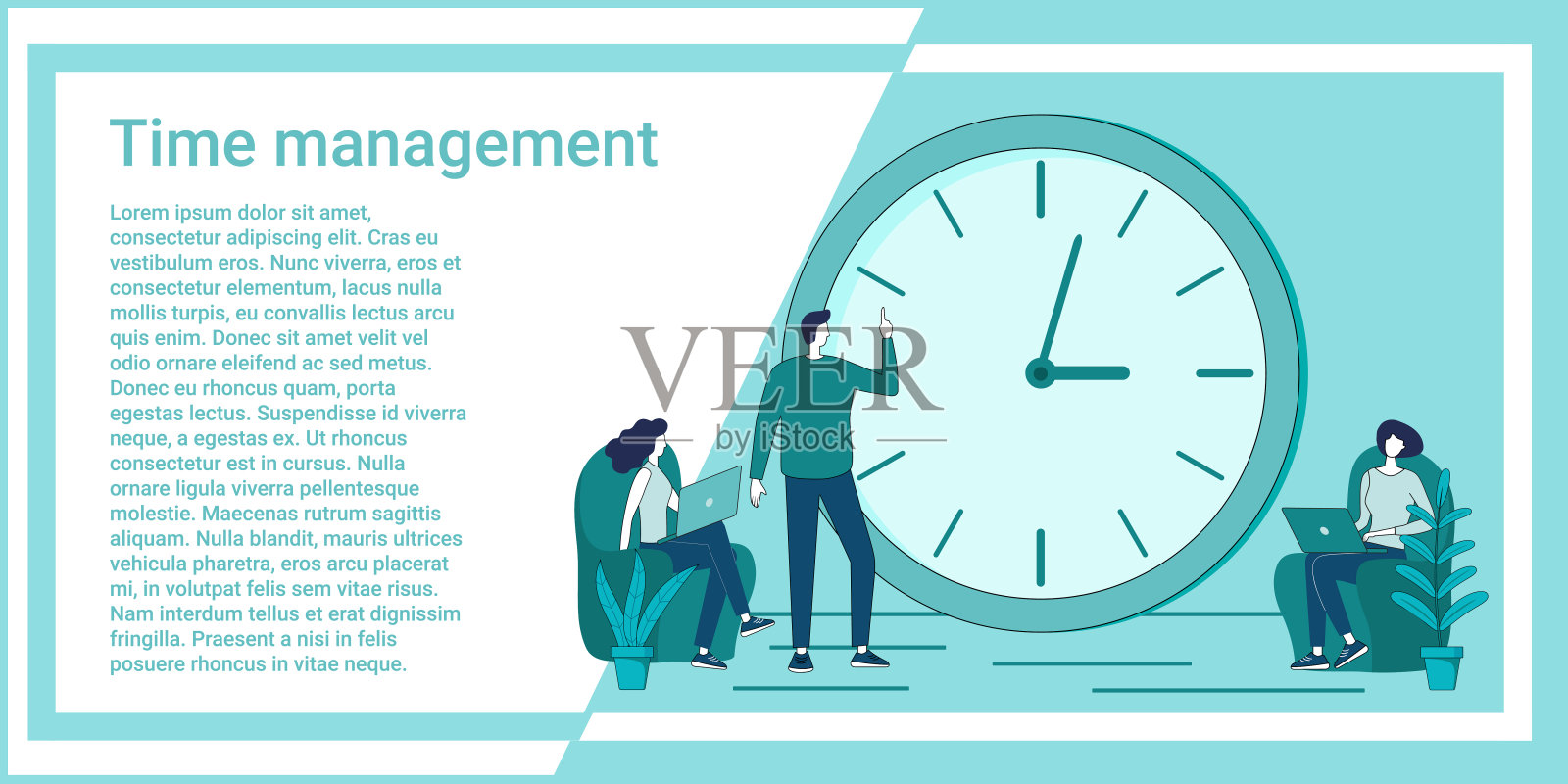 时间管理插画图片素材