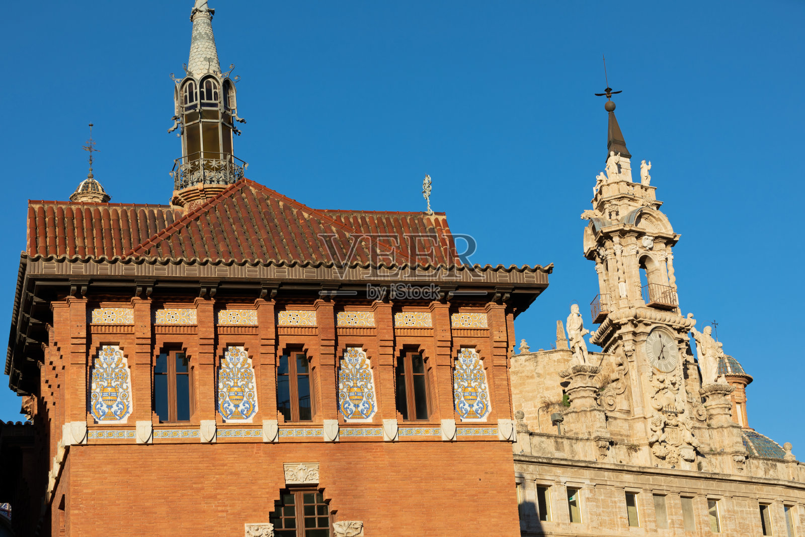 巴伦西亚的历史建筑照片摄影图片