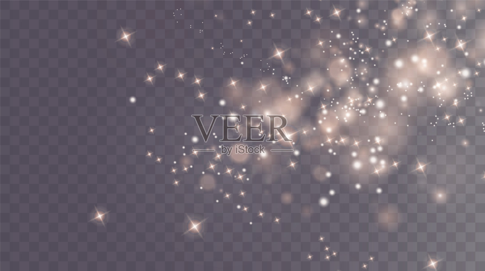 圣诞节的背景。粉PNG。神奇闪亮的白色尘埃。细细的、闪亮的灰尘颗粒微微脱落。神奇的闪烁效果插画图片素材