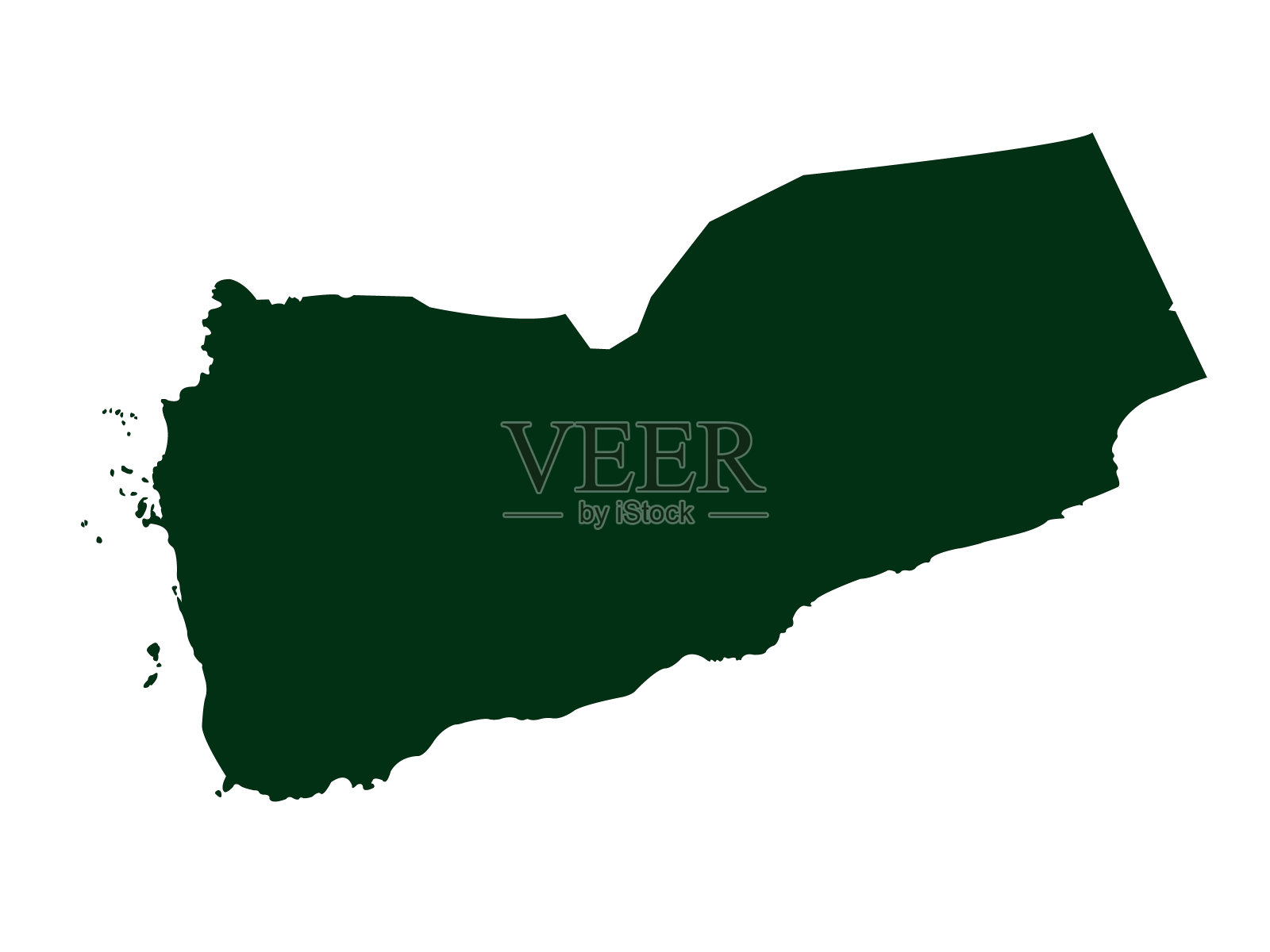 也门地图插画图片素材