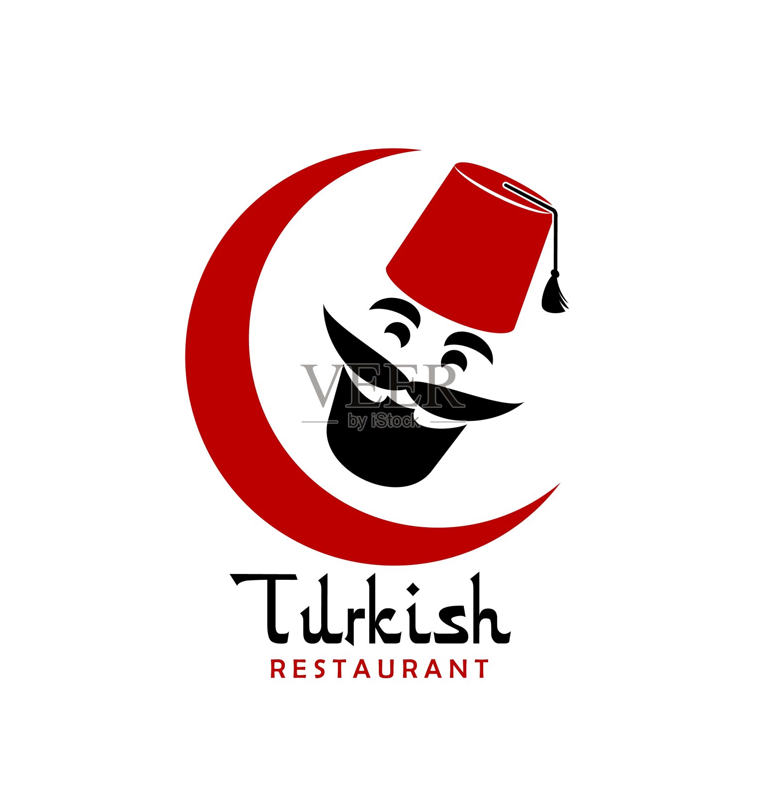 土耳其烹饪厨师图标烧烤食品餐厅设计元素图片