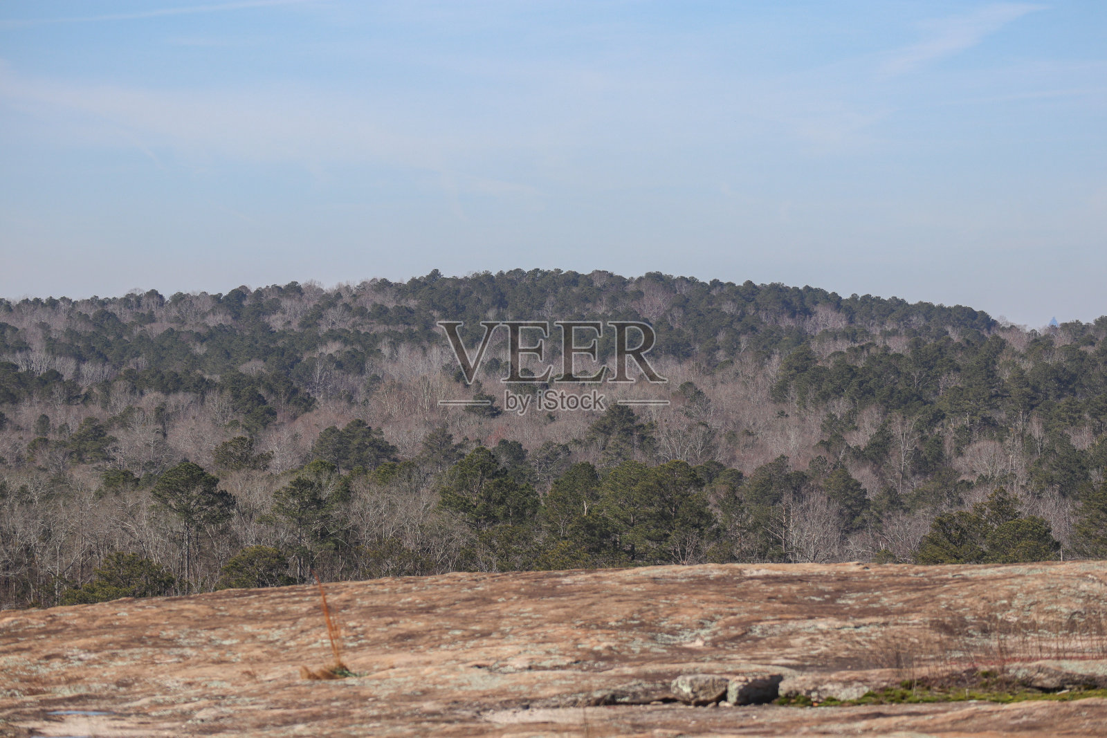 红色花岗岩山谷的看法照片摄影图片