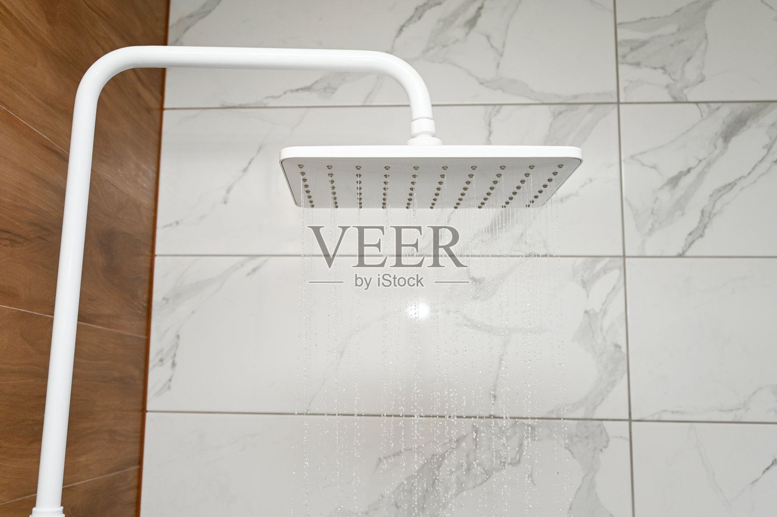 用热带喷壶淋浴。照片摄影图片