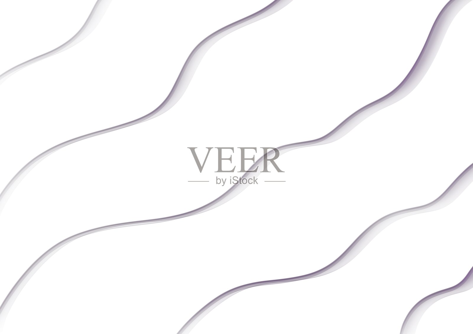 抽象艺术白色背景与波浪灰色颜色线。照片摄影图片