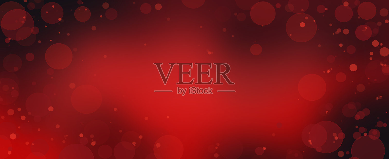 红色背景与散景装饰情人节节日，圣诞和新年快乐。冬天的假期。照片摄影图片