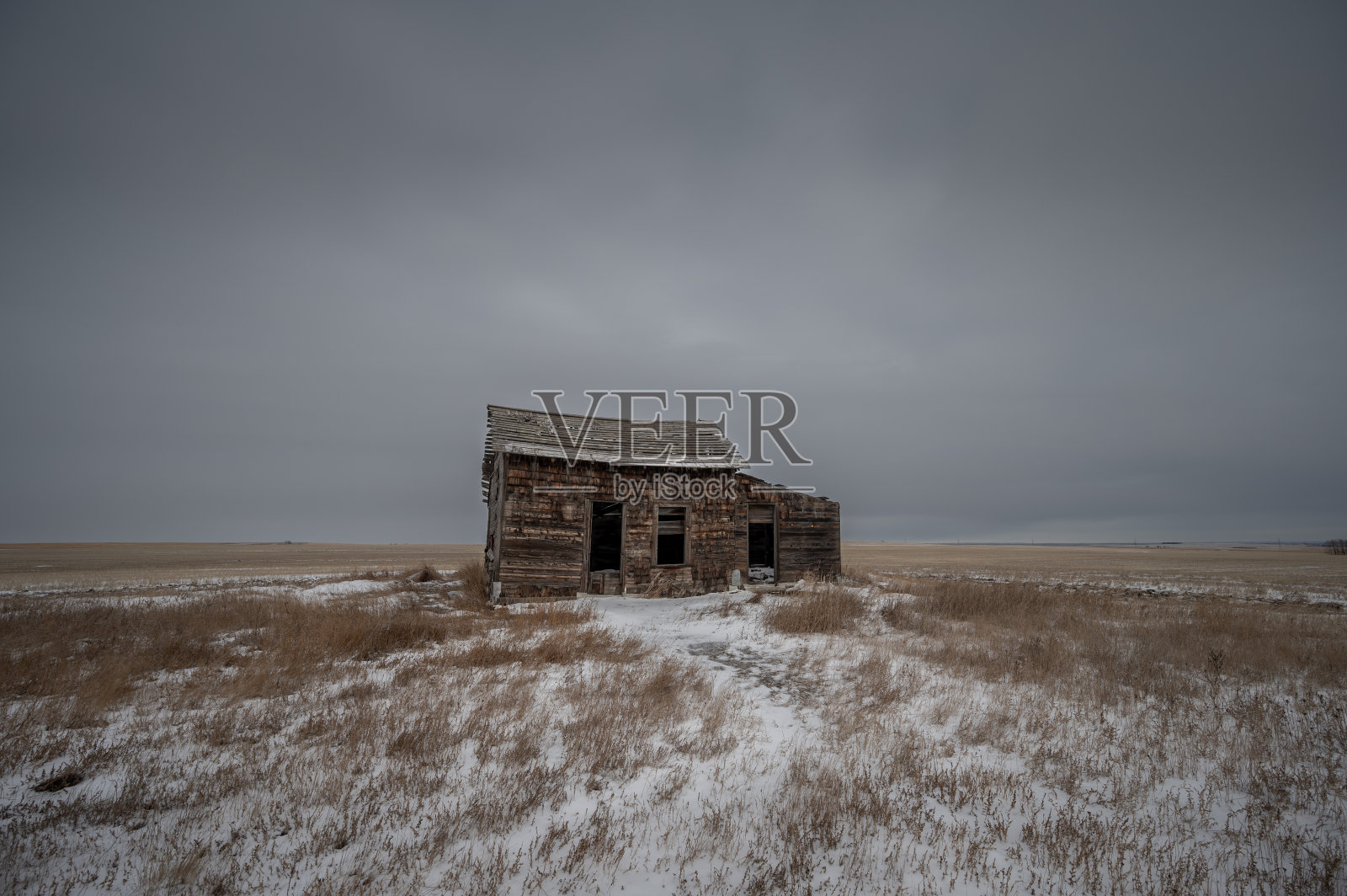 废弃的旧邮局，阿尔伯塔照片摄影图片