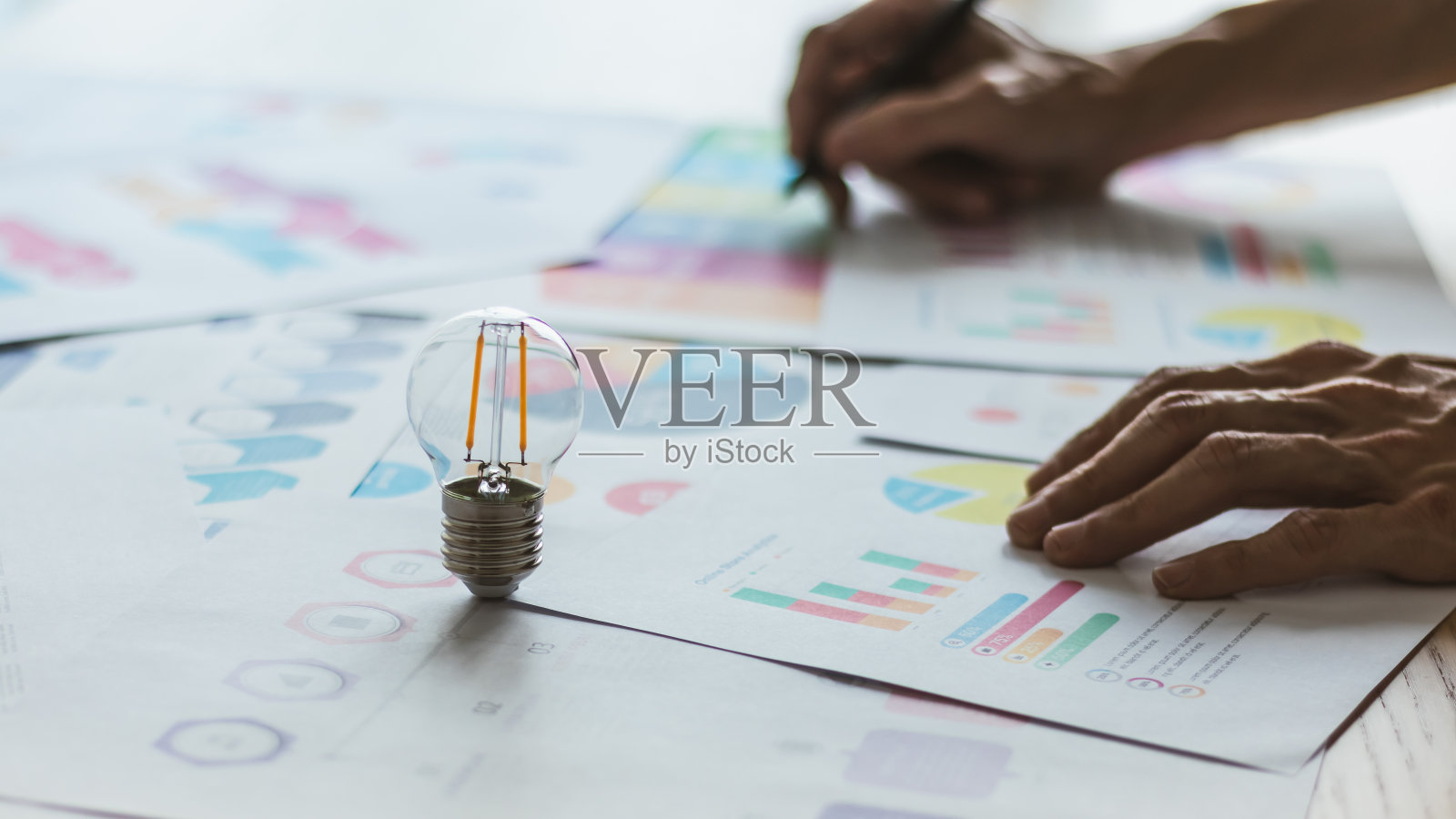 成功的经营策略规划、分析和工作思路照片摄影图片