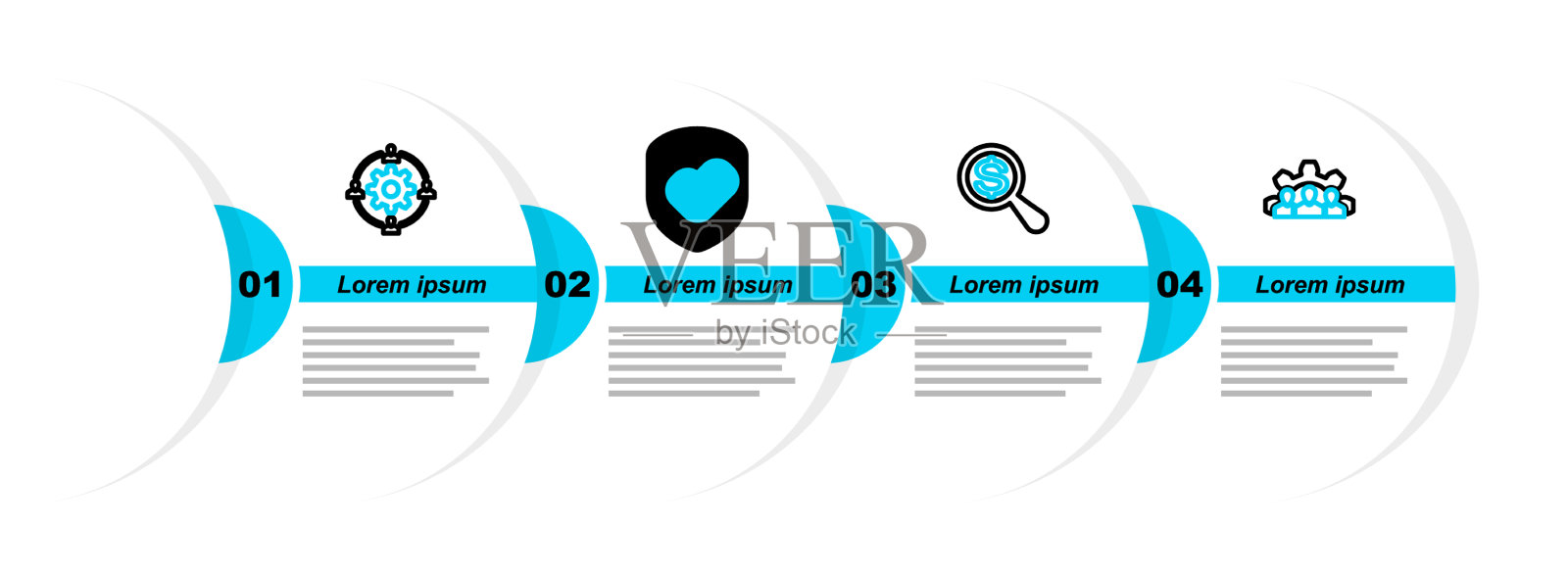 设线项目组基地放大镜和图标素材