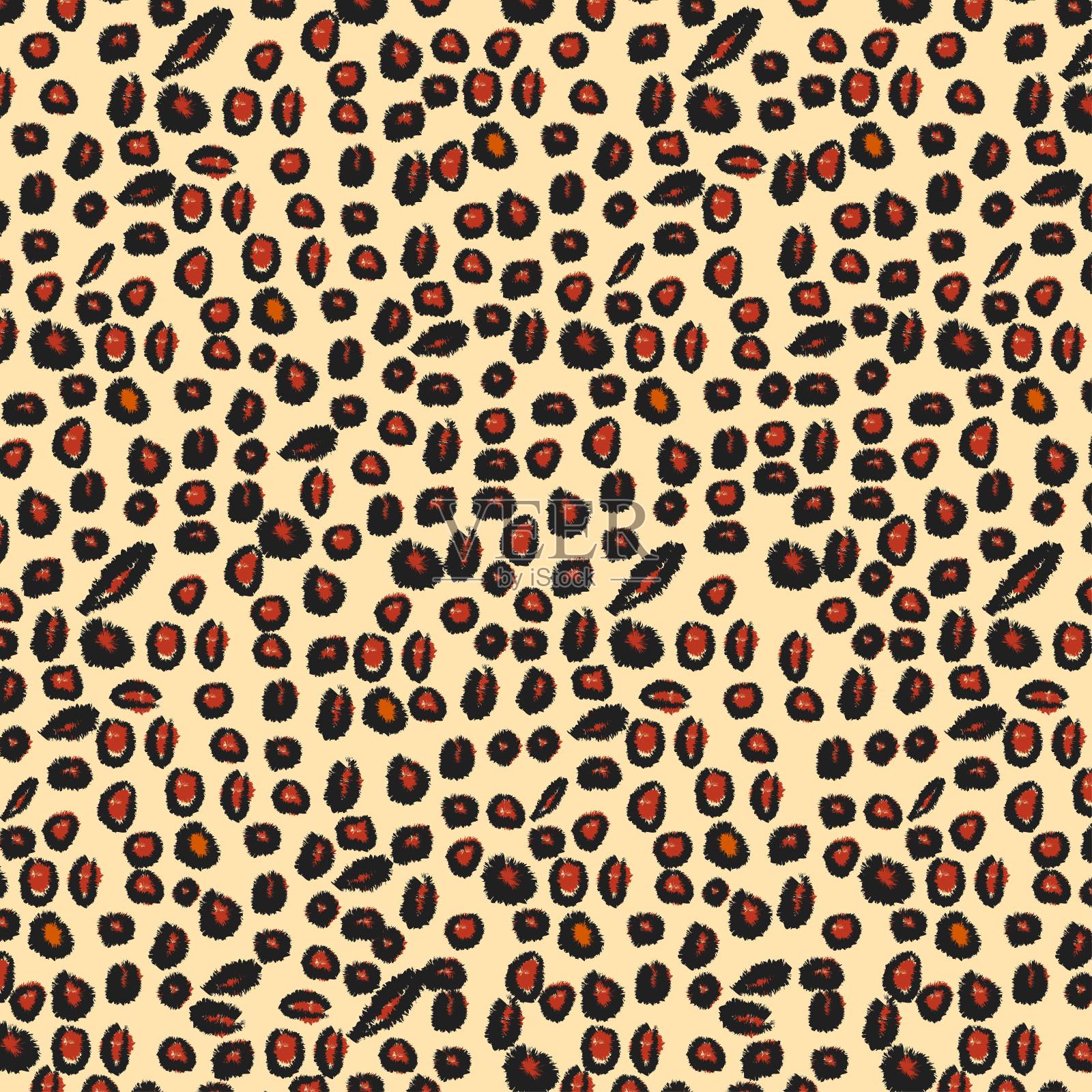 几何民族东方无缝图案插画图片素材