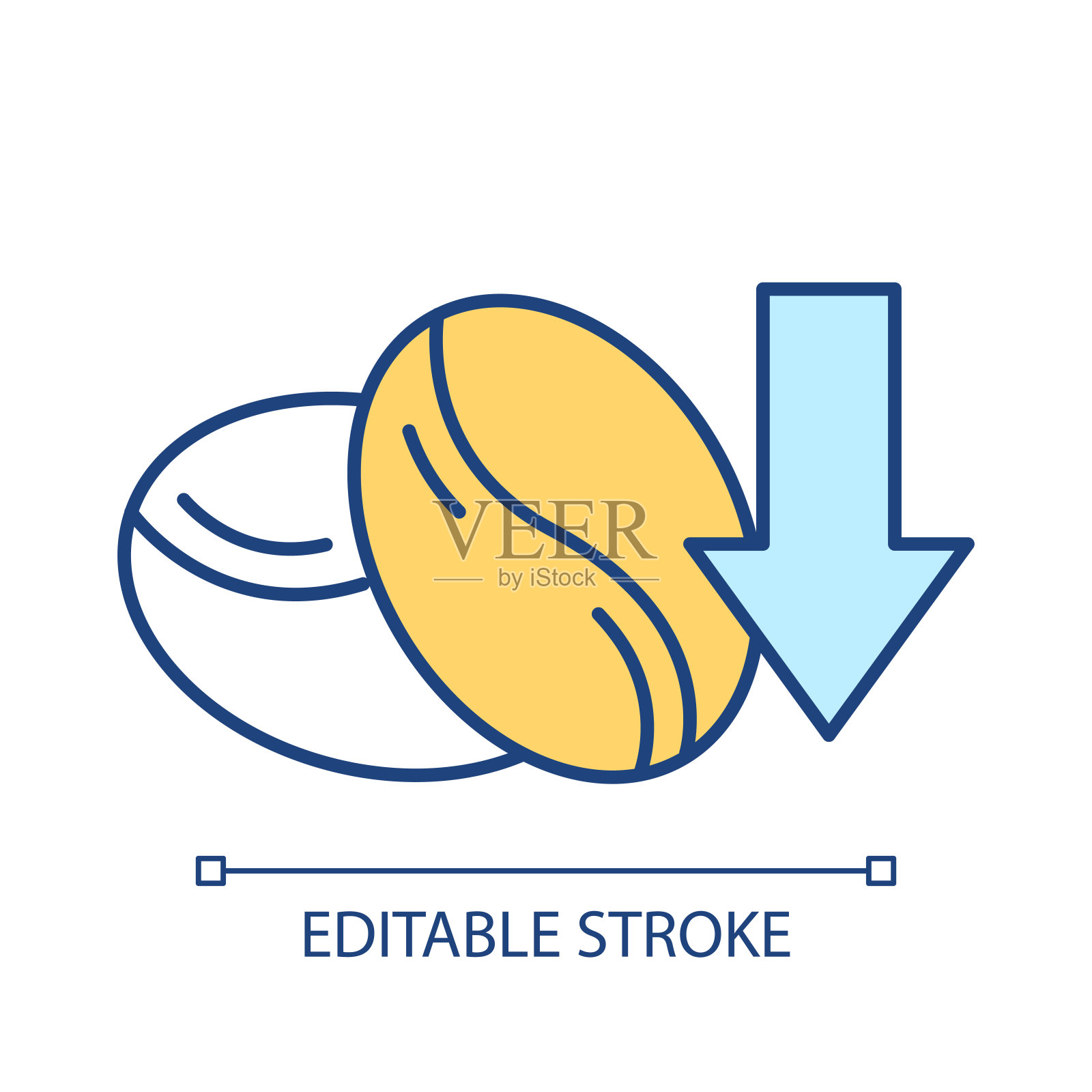 无咖啡因饮料RGB颜色图标插画图片素材