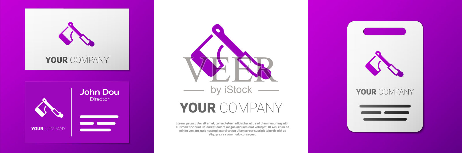 标志木斧图标孤立在白色背景上。伐木工人斧头。快乐的万圣节派对。Logo设计模板元素。向量插画图片素材