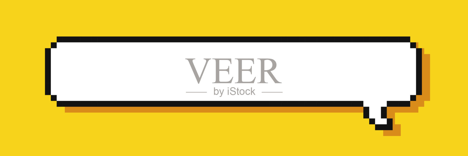 像素讲话泡沫。聊天讲话或对话。空的像素化的语音气泡。矢量图插画图片素材