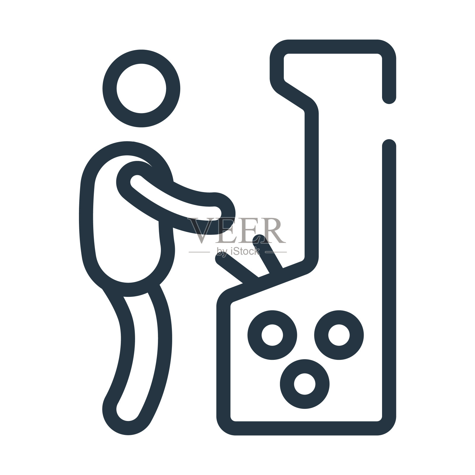 柏青哥细线图标。日本，食品的线性图标源自活动和爱好概念孤立的轮廓符号。矢量插图符号元素的网页设计和应用程序。插画图片素材