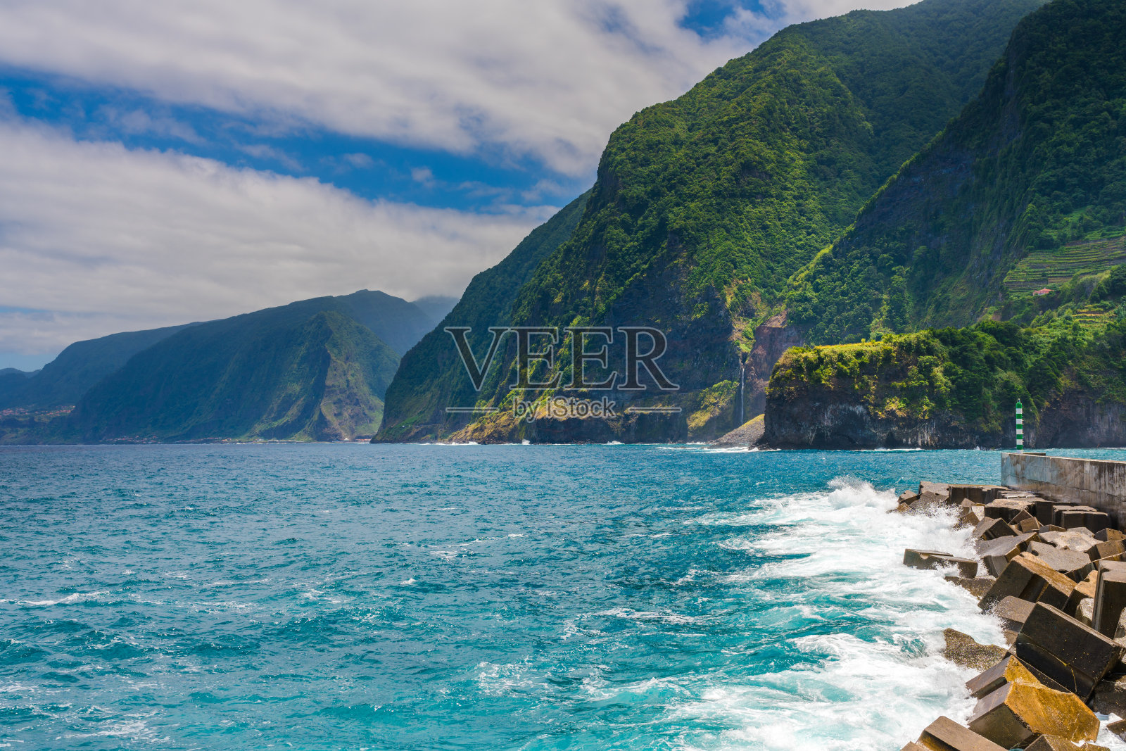 马德拉群岛海岸线照片摄影图片