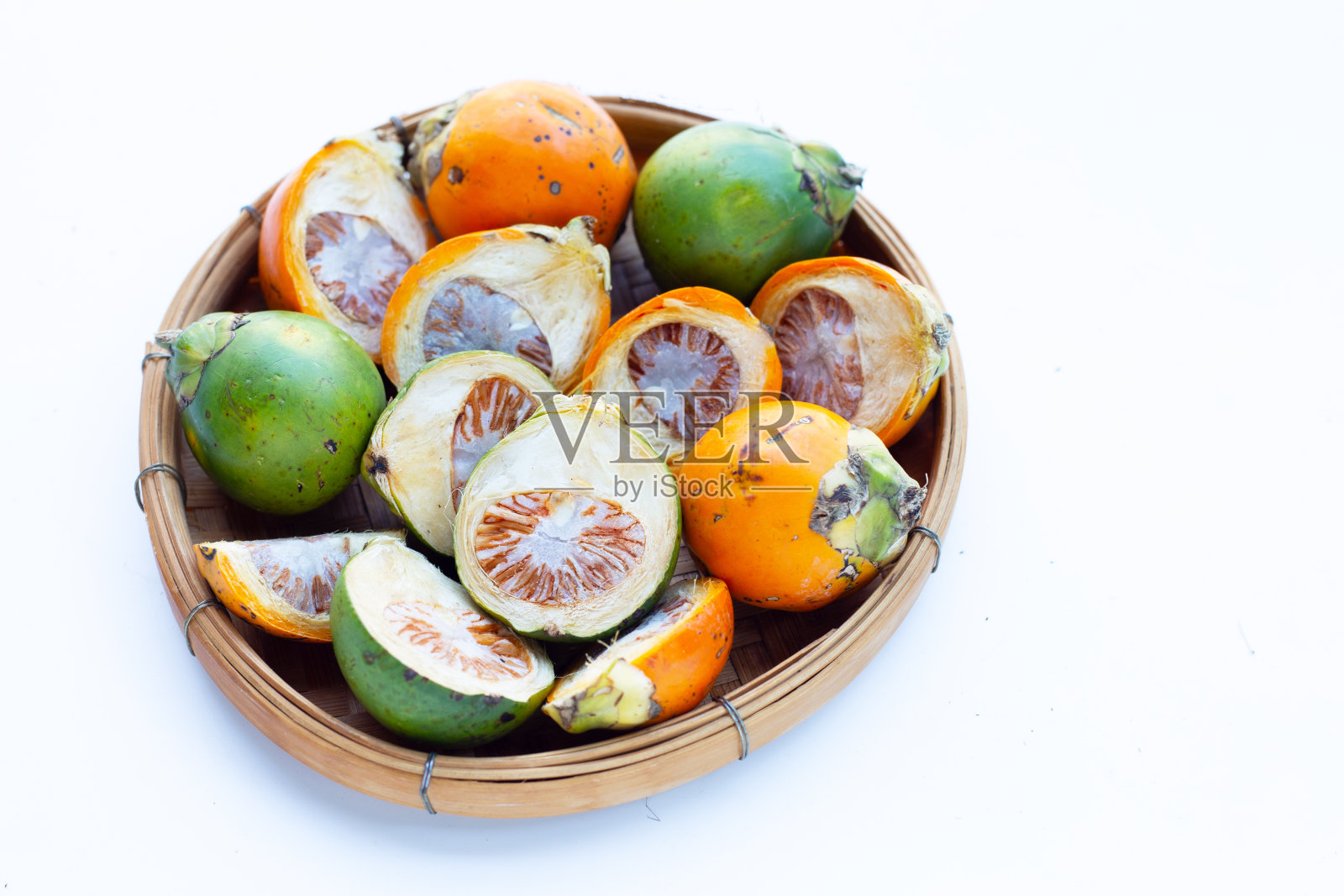 竹篮装槟榔照片摄影图片