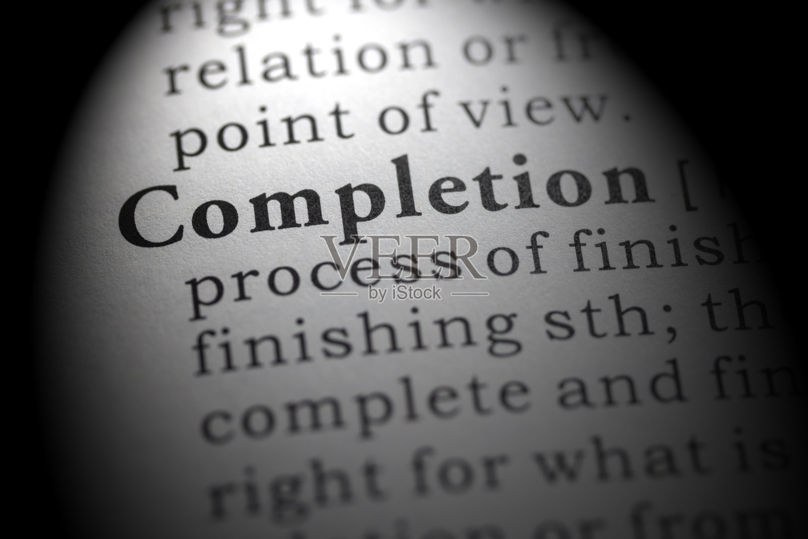 补全的字典定义照片摄影图片