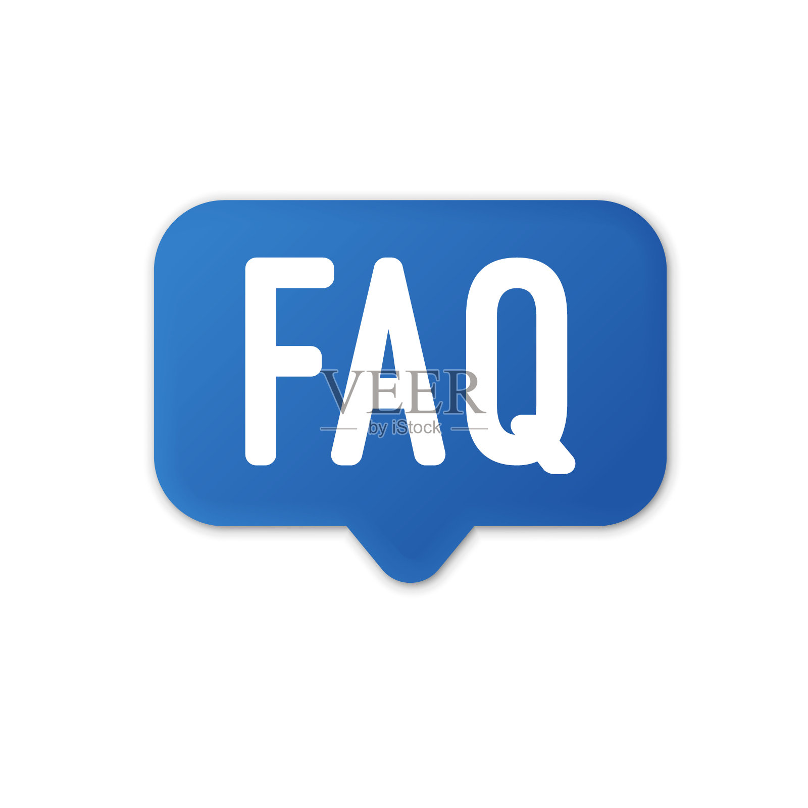 经常问问题，在语音气泡中出现常见问题插画图片素材