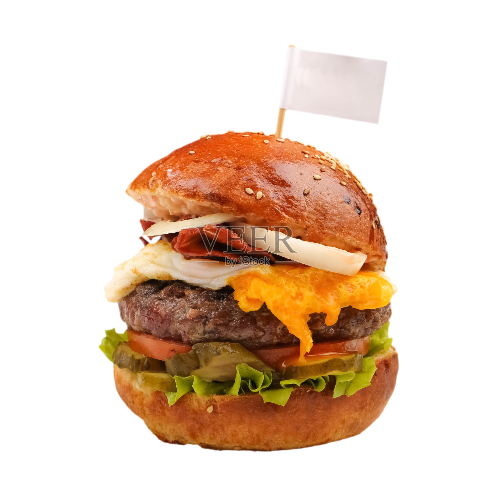 汉堡配新鲜蔬菜照片摄影图片