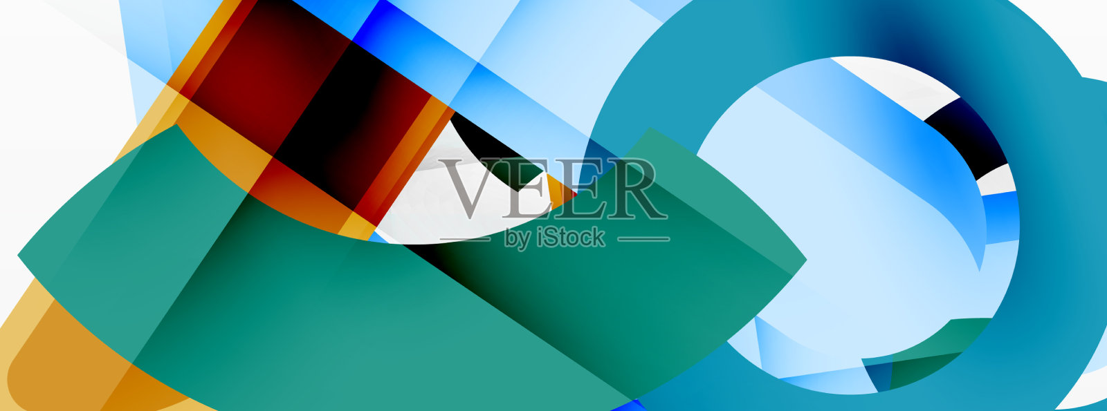 彩色几何条纹线条抽象背景插画图片素材