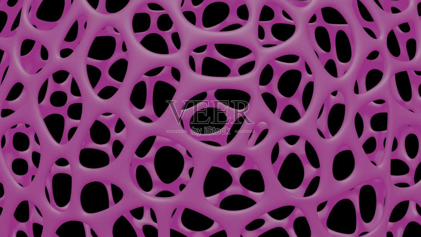 粉红色的泰森多边形法细胞照片摄影图片