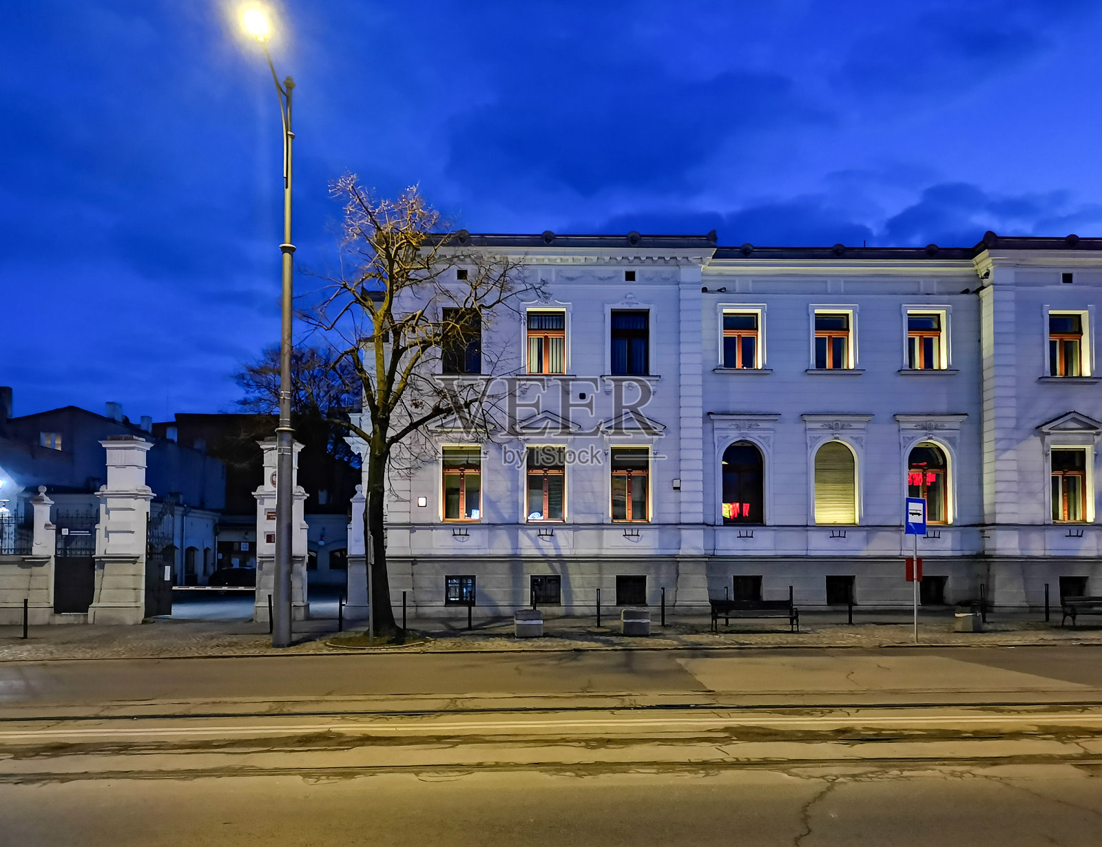 波兰帕比安尼斯市中心照片摄影图片