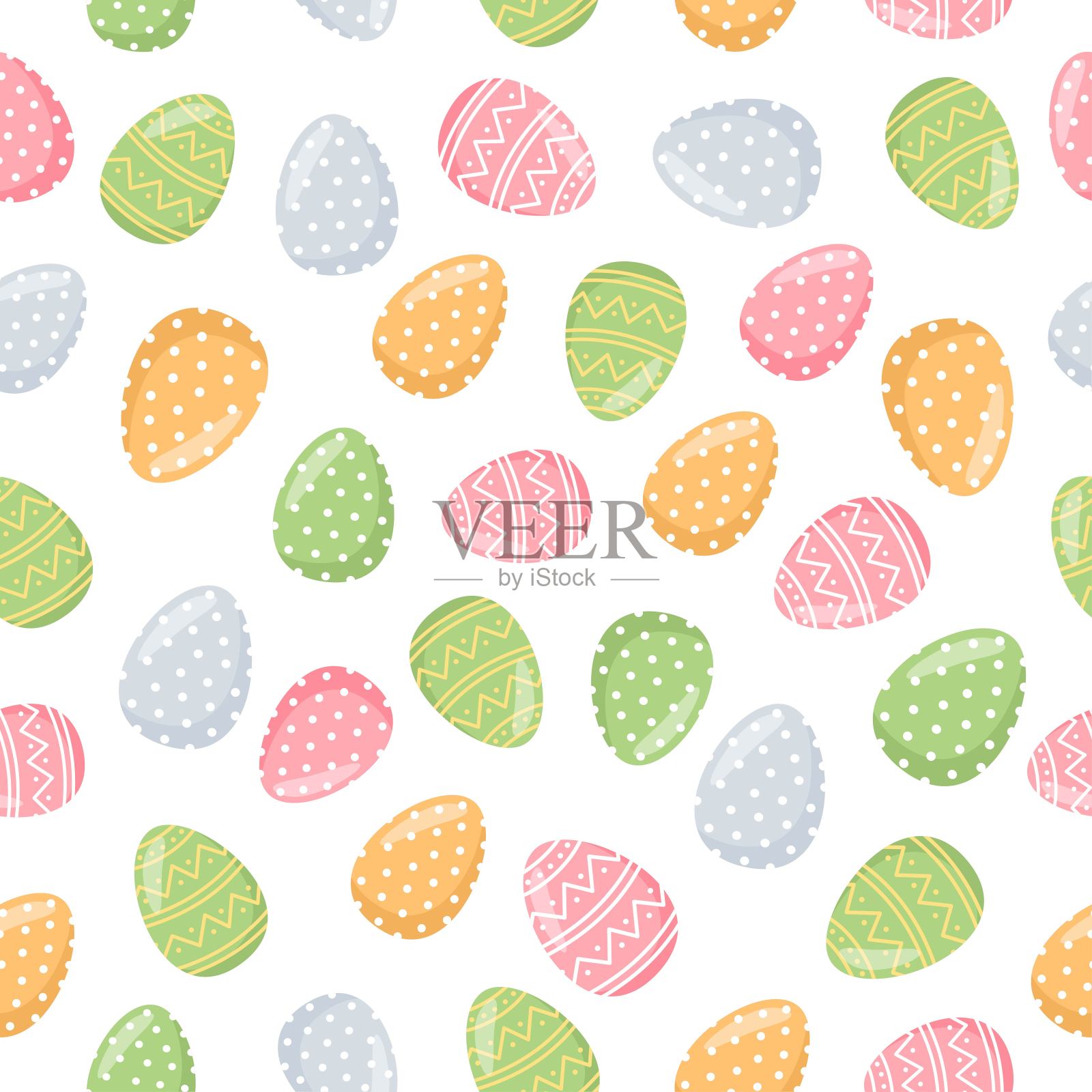 复活节矢量模式插画图片素材
