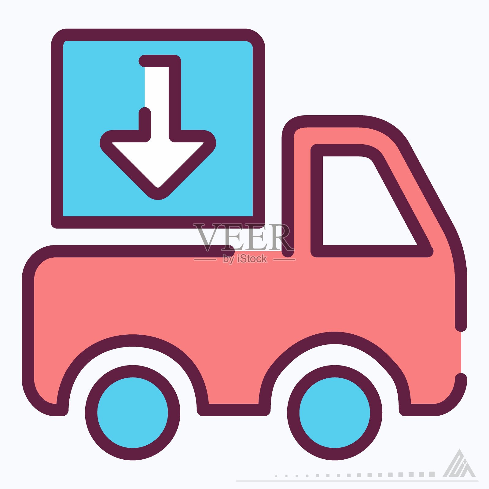 图标交付-线切割风格插画图片素材