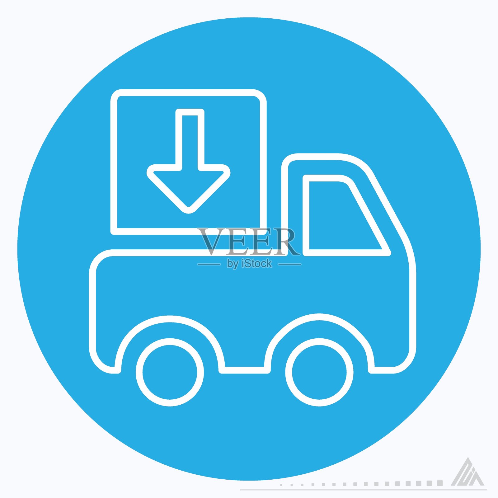 图标交付-蓝眼睛风格插画图片素材