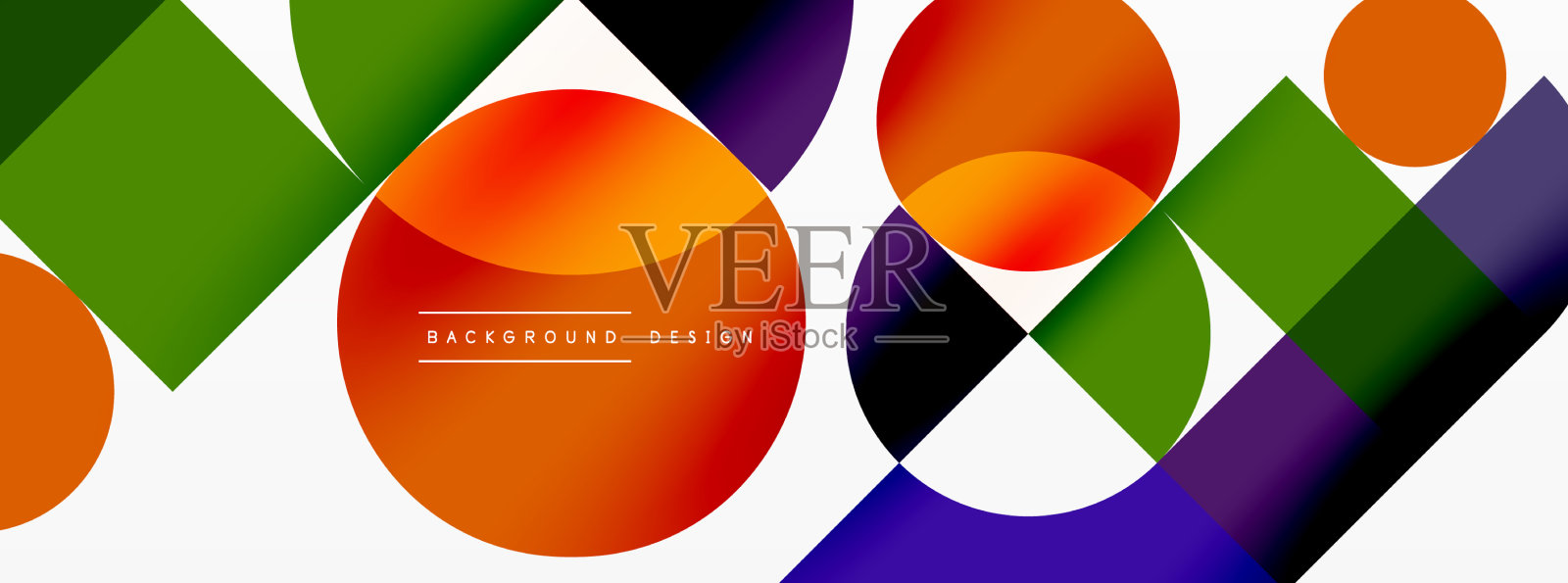 美丽的抽象背景圆三角形插画图片素材