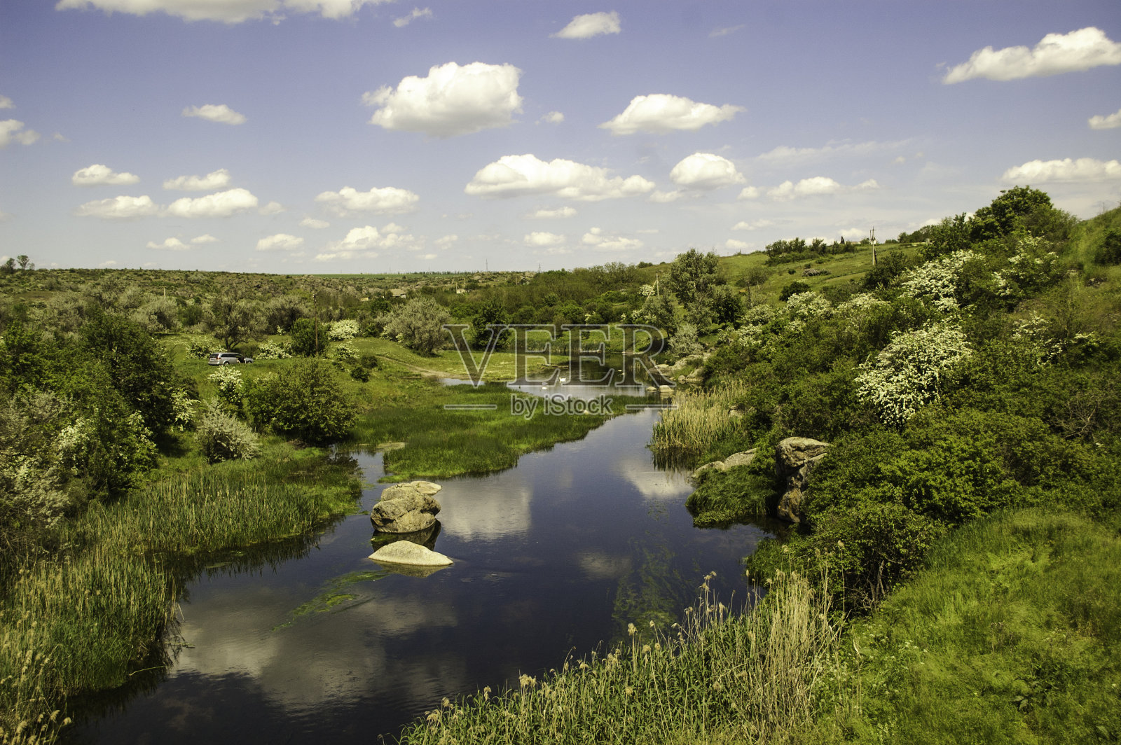 阿克托夫斯基峡谷，米盖亚，乌克兰景观绿色山丘自然墙纸照片摄影图片