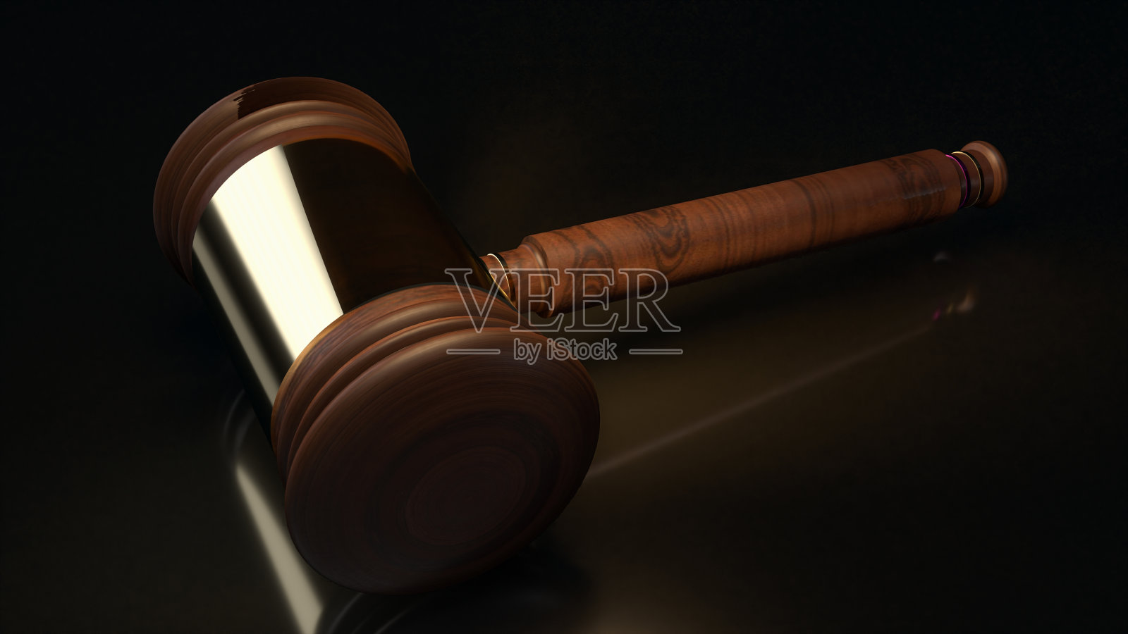 用于商业或正义概念的木槌3D渲染照片摄影图片