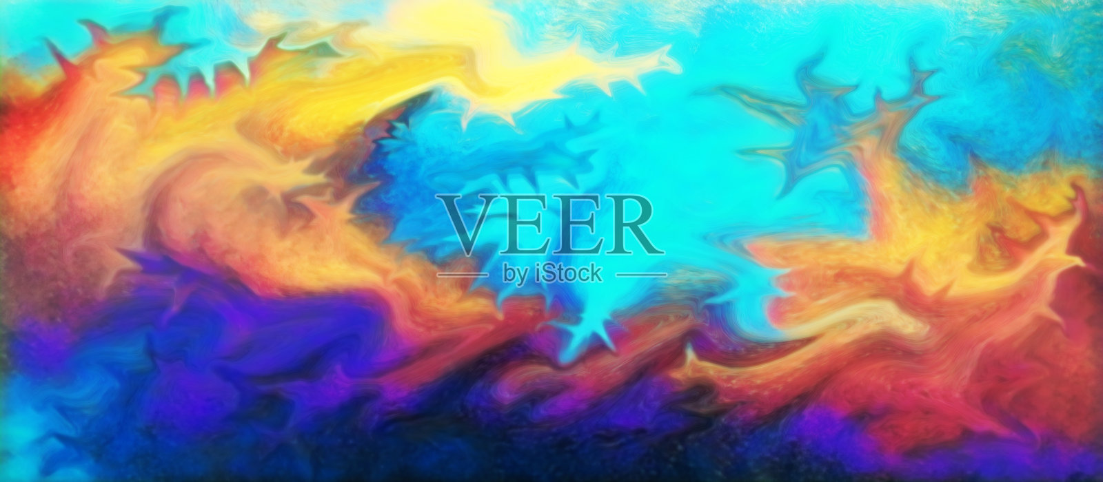 抽象的背景画。数字艺术插画图片素材