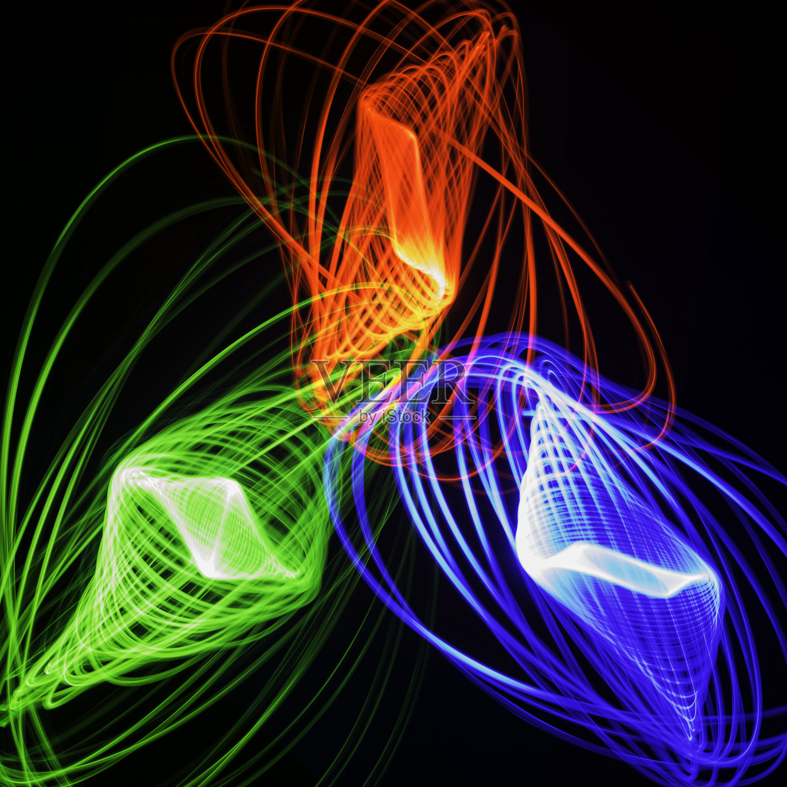 红、绿、蓝线照片摄影图片