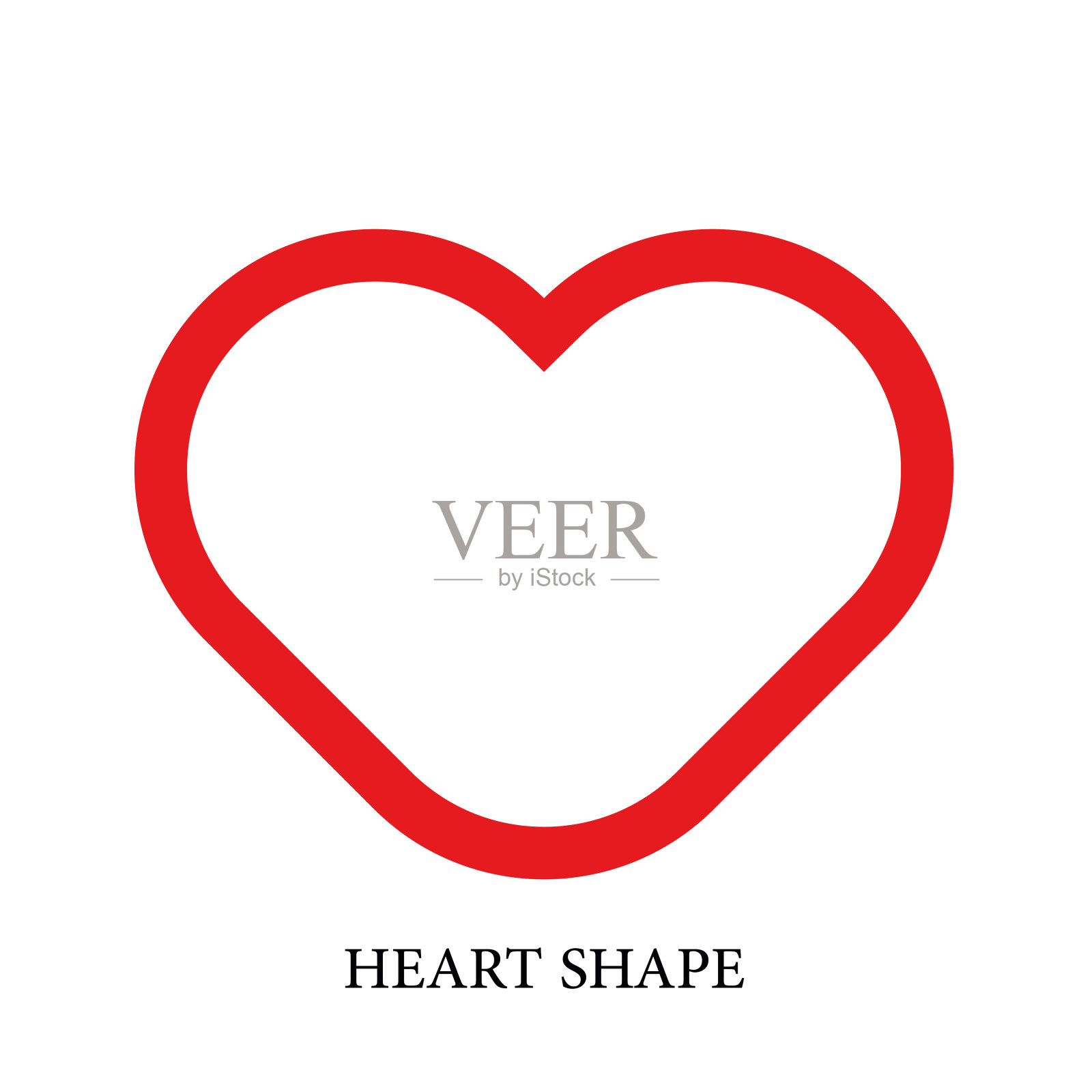 心形矢量插图。插画图片素材