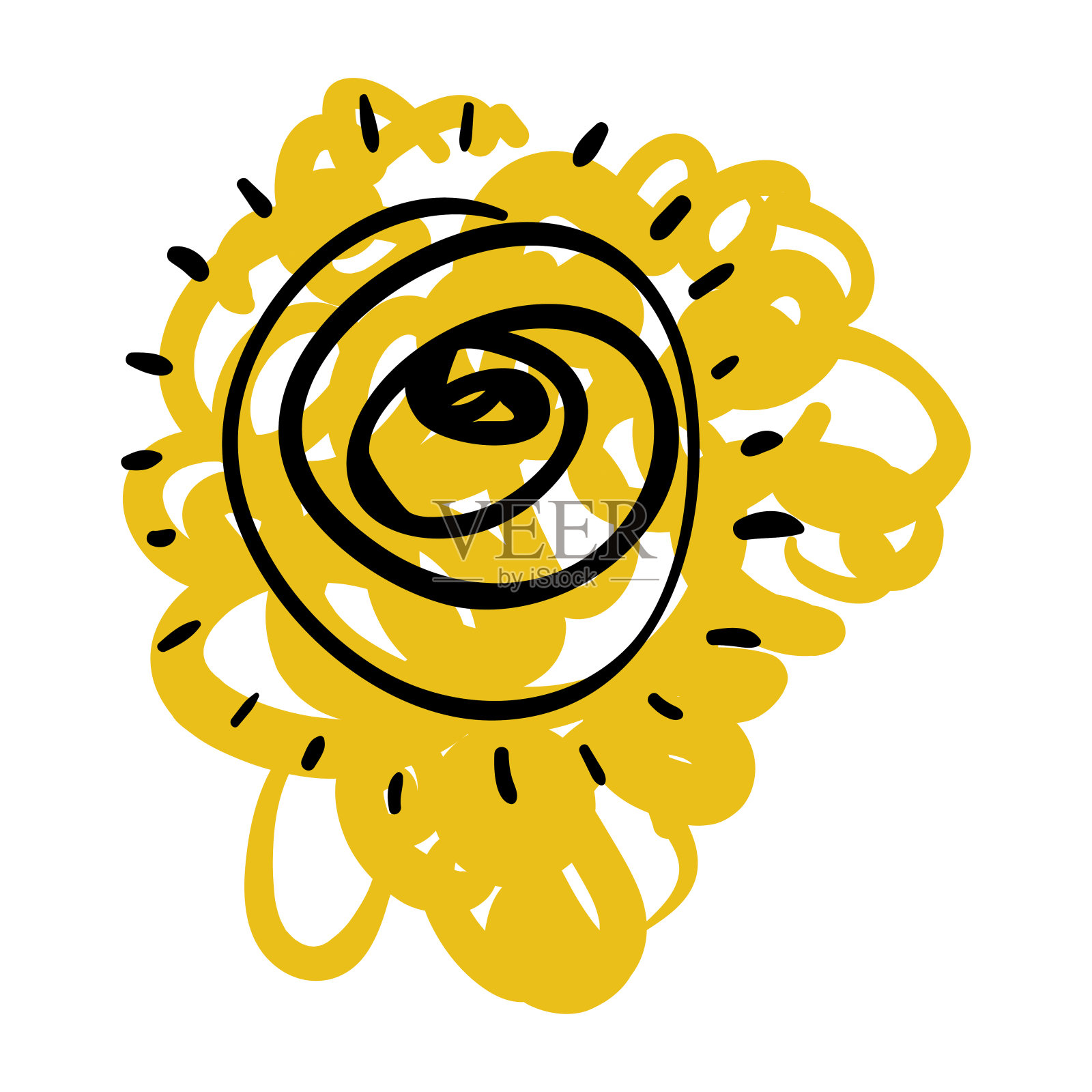 涂鸦抽象插图插画图片素材