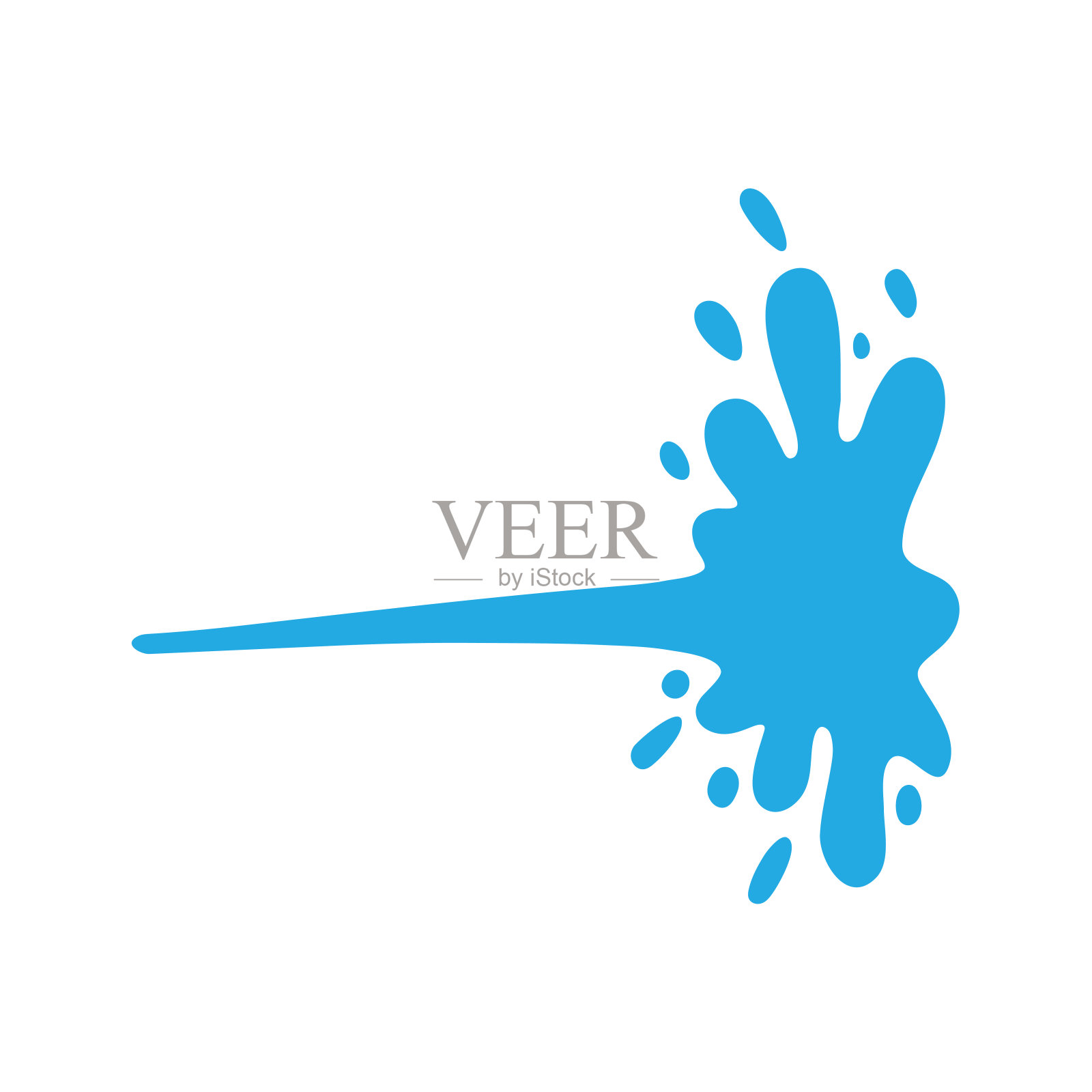 泼洒水滴矢量用于装饰宋干节海报。插画图片素材