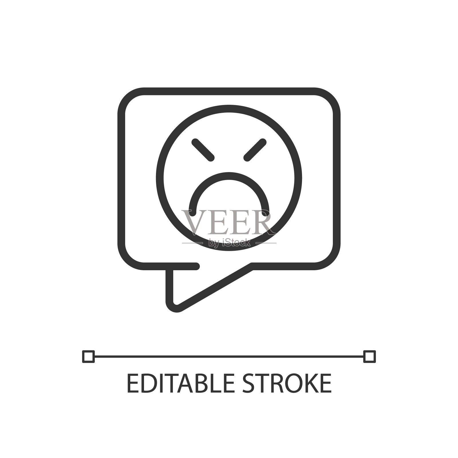 投诉像素完美线性图标插画图片素材