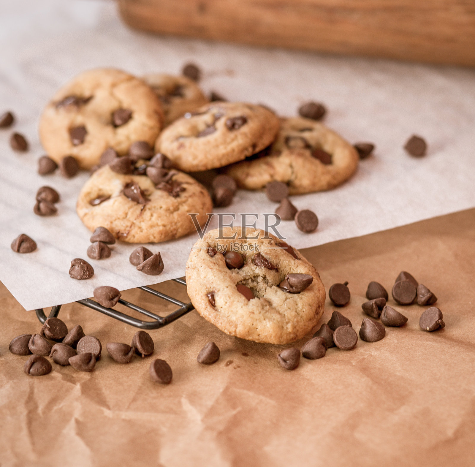 巧克力饼干照片摄影图片