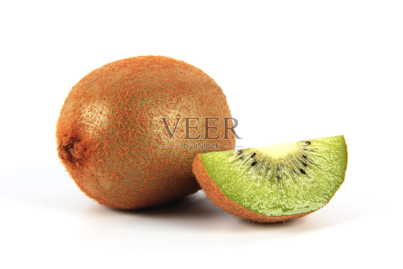 奇异果孤立在白色背景上照片摄影图片