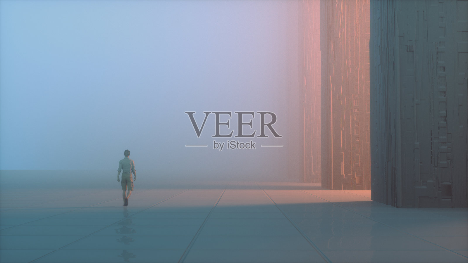 未来创新光插画图片素材