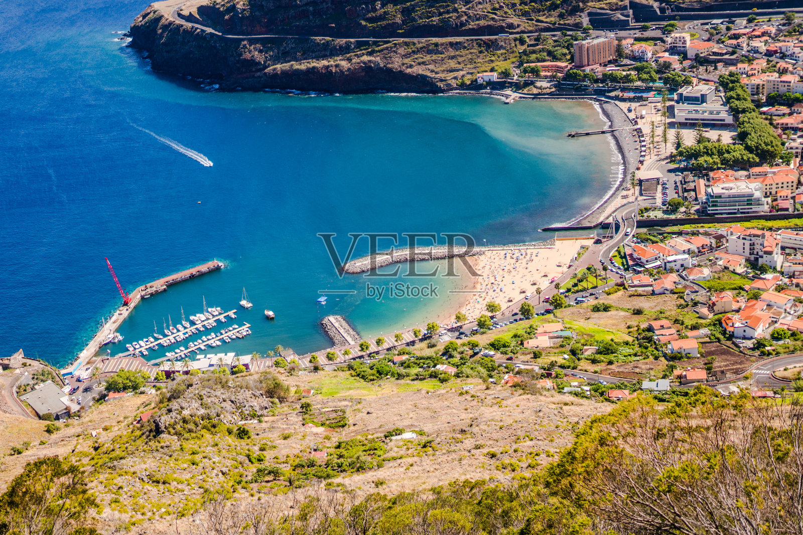 葡萄牙马德拉岛的Funchal城照片摄影图片