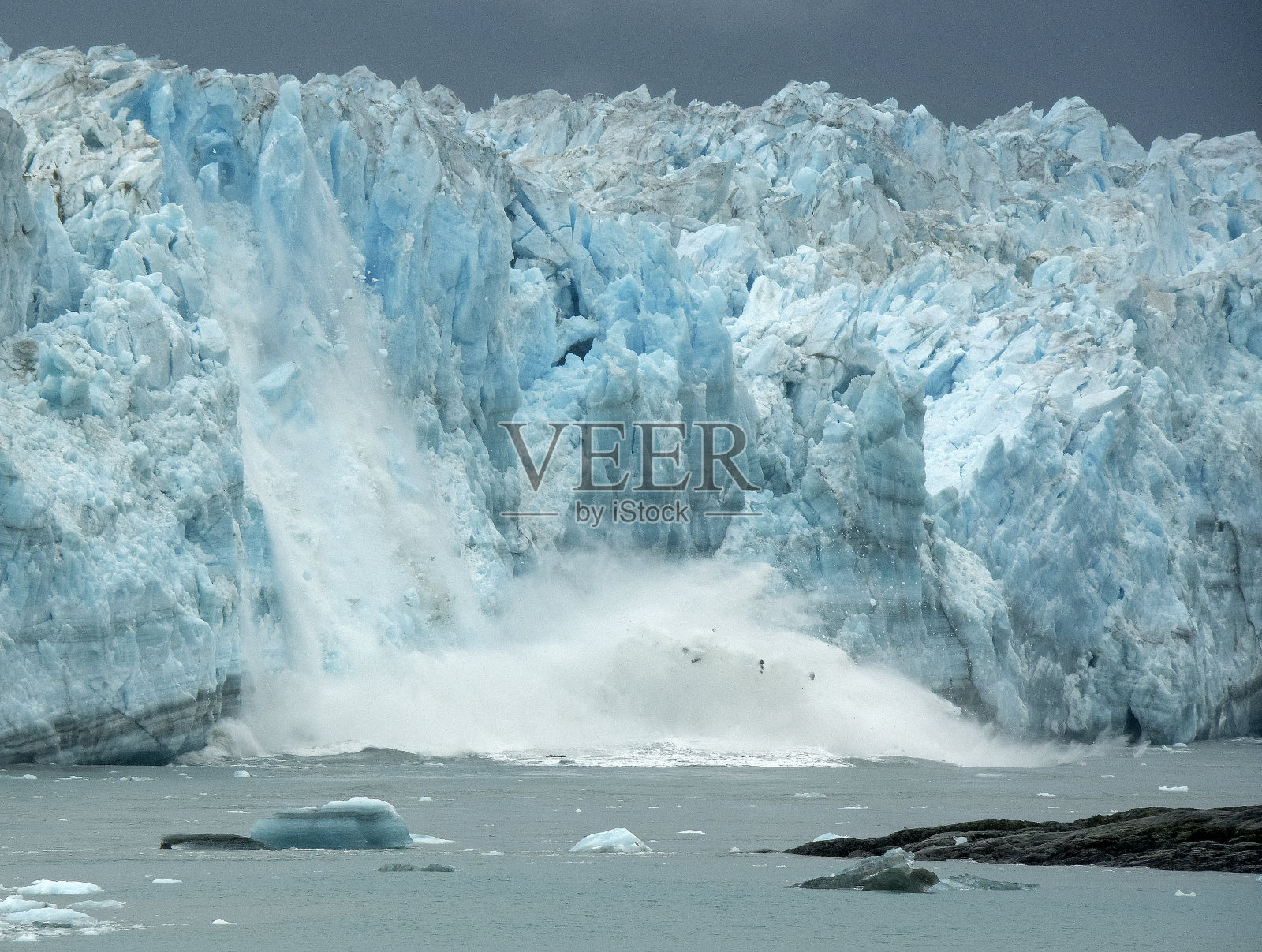 阿拉斯加冰川屈服照片摄影图片