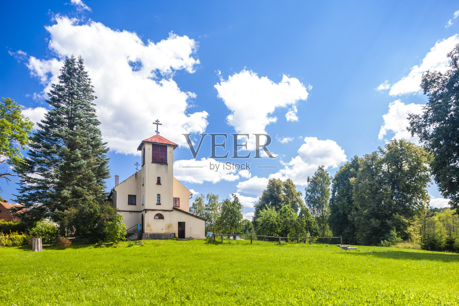 旧信徒修道院，沃伊诺沃，瓦米亚-马苏里安省，波兰照片摄影图片